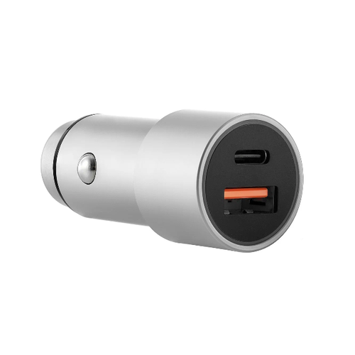 АЗУ Ubear Ride 20W Max, USB-C+USB A (PD, QC 3.0) Gray фото 