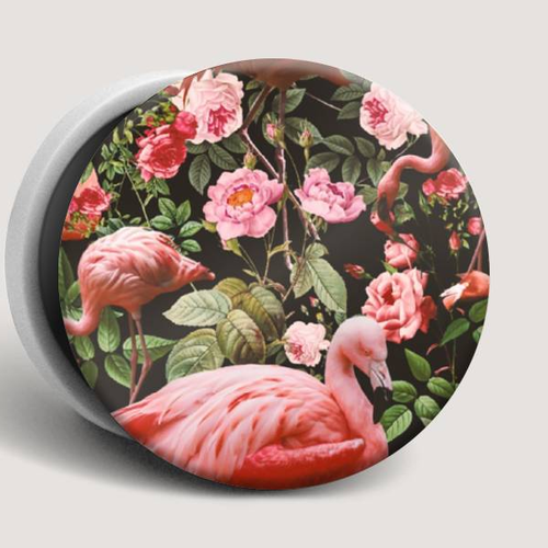 Держатель Goodcom для смартфонов PopSocket Колония фламинго фото 