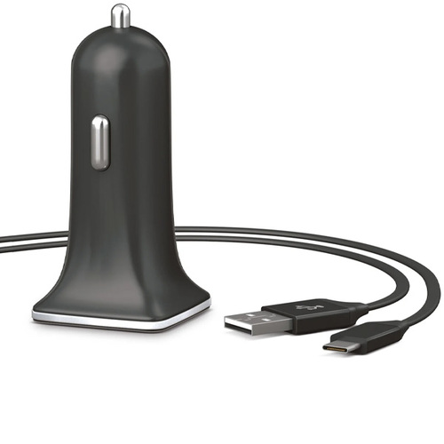 АЗУ AKAI CH-6D08B 2USB + кабель microUSB  2.4A Black фото 
