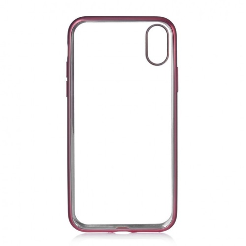 Накладка силиконовая uBear Frame Tone Case iPhone X Rose Gold фото 